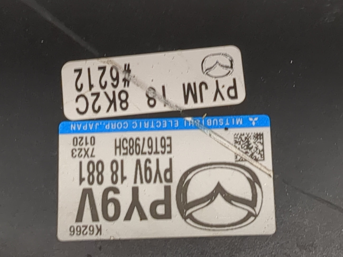 2016-2017 Mazda 6 PCM Engine Control Computer ECU ECM PCU OEM P/N:PY9V 18 881 Fits Fits 2016 2017 2018 OEM Used Auto Parts -