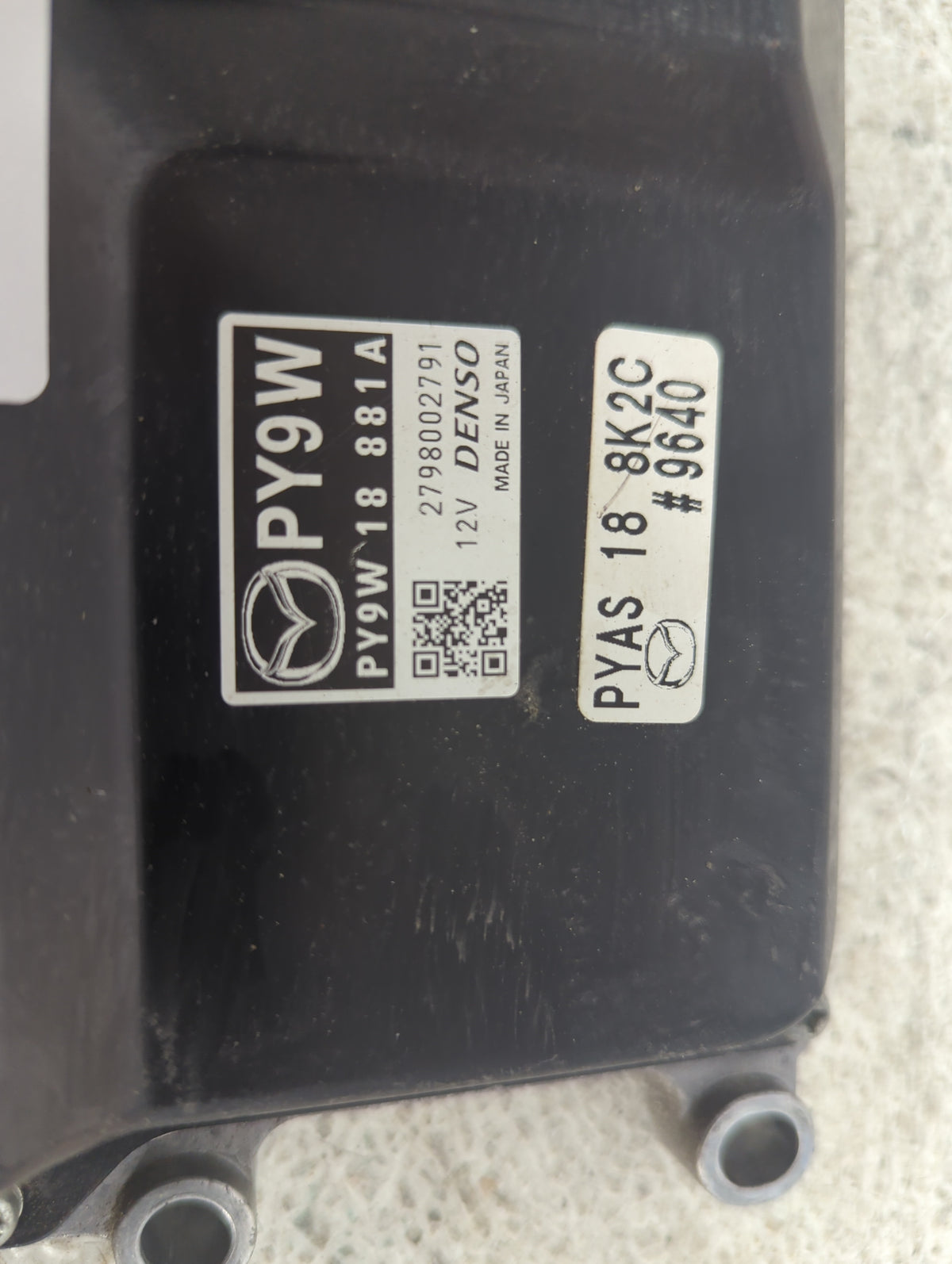 2016-2017 Mazda 6 PCM Engine Control Computer ECU ECM PCU OEM P/N:PY9W18881A PYAS188K2C Fits Fits 2016 2017 2018 OEM Used Au