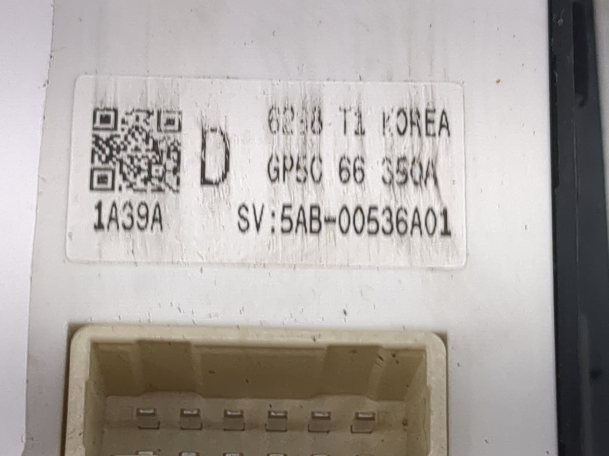 2017 Mazda 6 Master Power Window Switch Replacement Driver Side Left P/N:GP5C 66 350A SV:5AB-00536A01 Fits OEM Used Auto Par