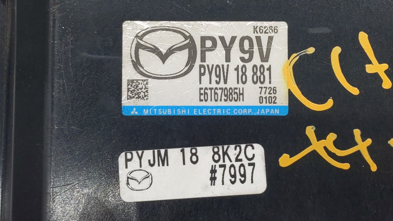 2017 Mazda 6 PCM Engine Control Computer ECU ECM PCU OEM P/N:PY9V 18 881 PY9W 18 881, PY9W 18 881A, PYAV 18 8K2B Fits OEM Us