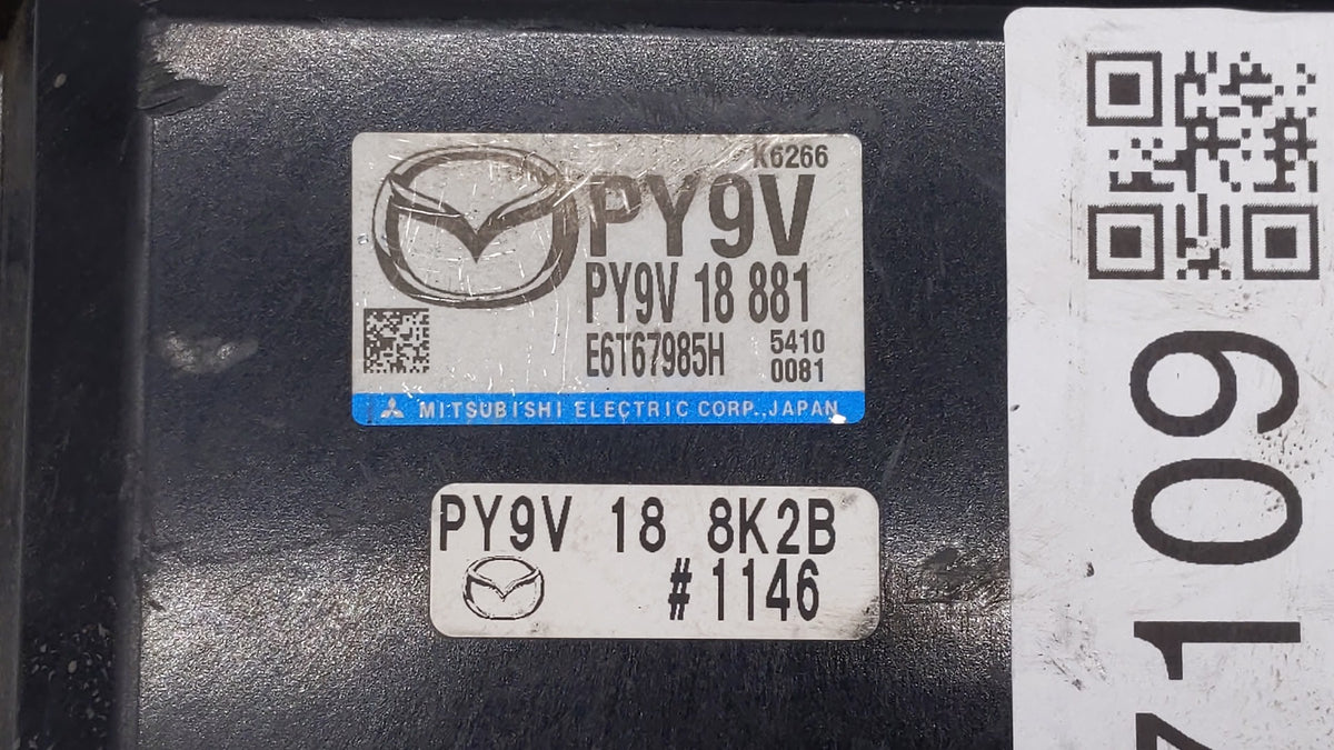 2016-2017 Mazda 6 PCM Engine Control Computer ECU ECM PCU OEM P/N:PSAE 18 881 PY9V 18 881, PY9W 18 881 Fits Fits 2016 2017 2