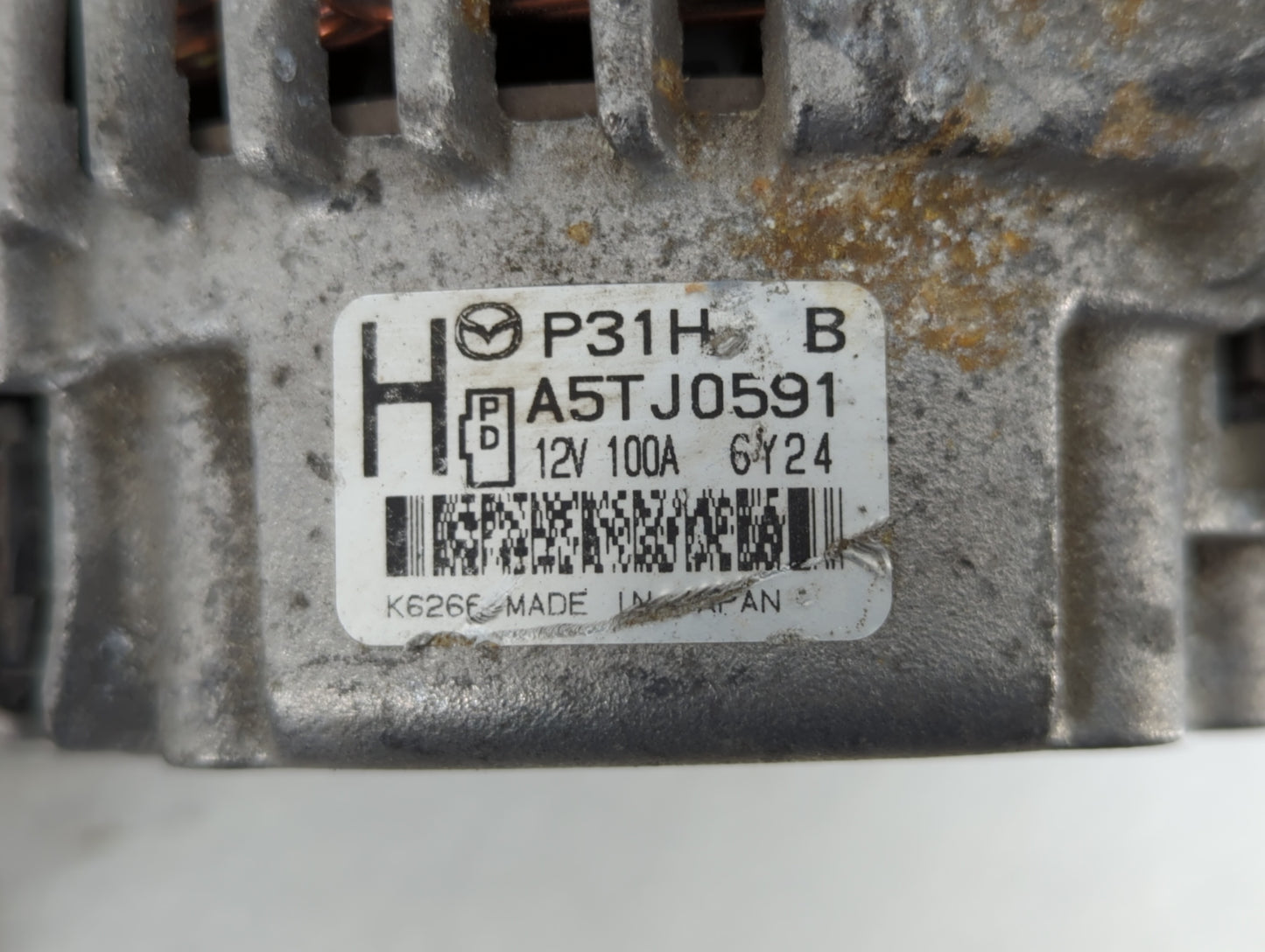 2017-2021 Mazda 6 Alternator Replacement Generator Charging Assembly Engine OEM P/N:P31H A5TJA491 PA5J A5TJA091 Fits OEM Use