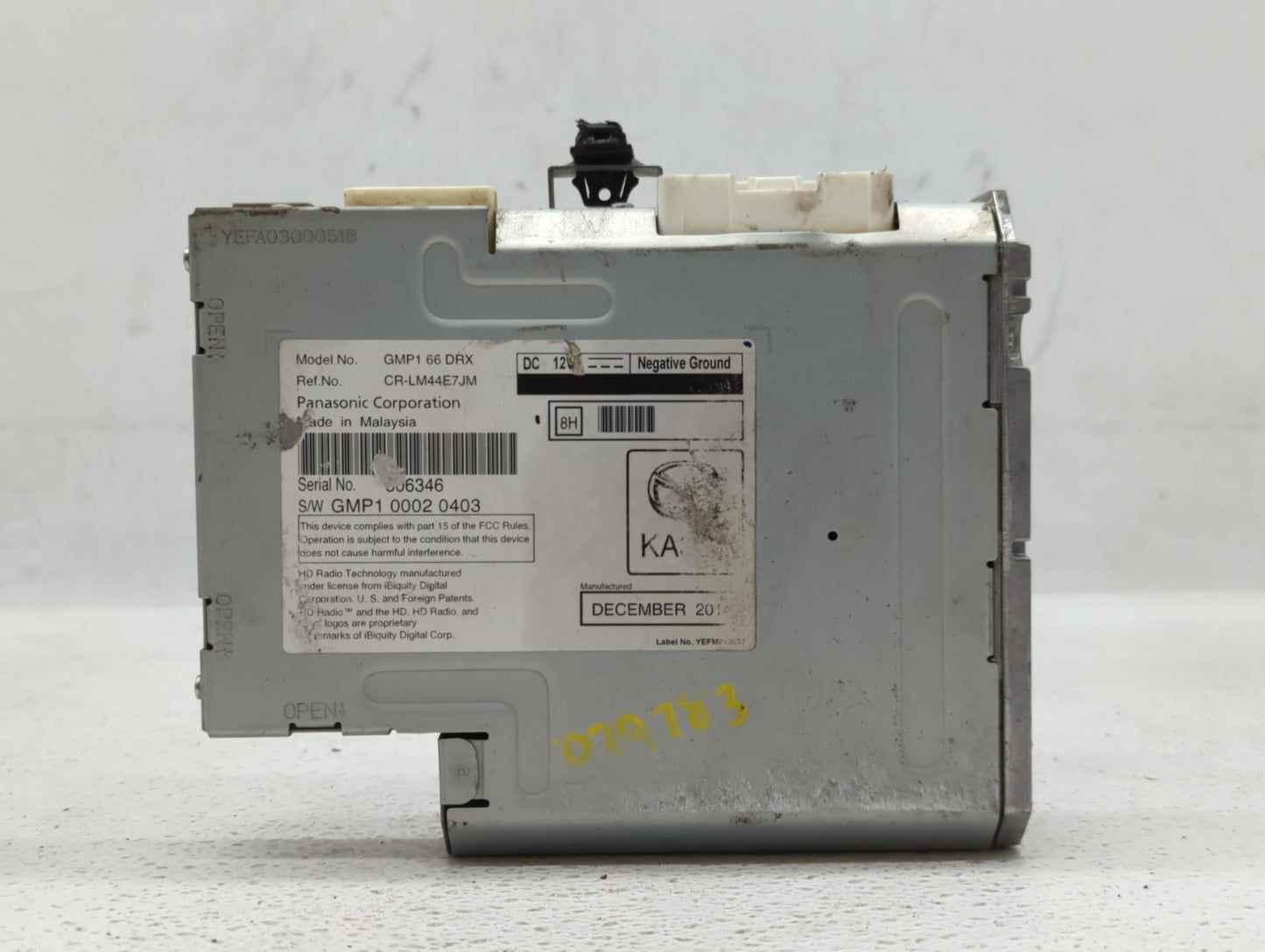 2017 Mazda 6 PCM Engine Control Computer ECU ECM PCU OEM P/N:GMP1 66 DRX Fits OEM Used Auto Parts - Oemusedautoparts1.com