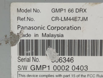 2017 Mazda 6 PCM Engine Control Computer ECU ECM PCU OEM P/N:GMP1 66 DRX Fits OEM Used Auto Parts