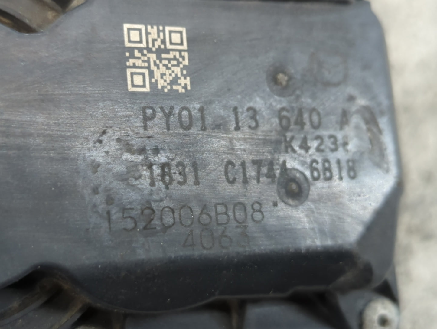 2014-2017 Mazda 6 Throttle Body P/N:PY01 13 640 Fits Fits 2014 2015 2016 2017 2018 OEM Used Auto Parts - Oemusedautoparts1.c