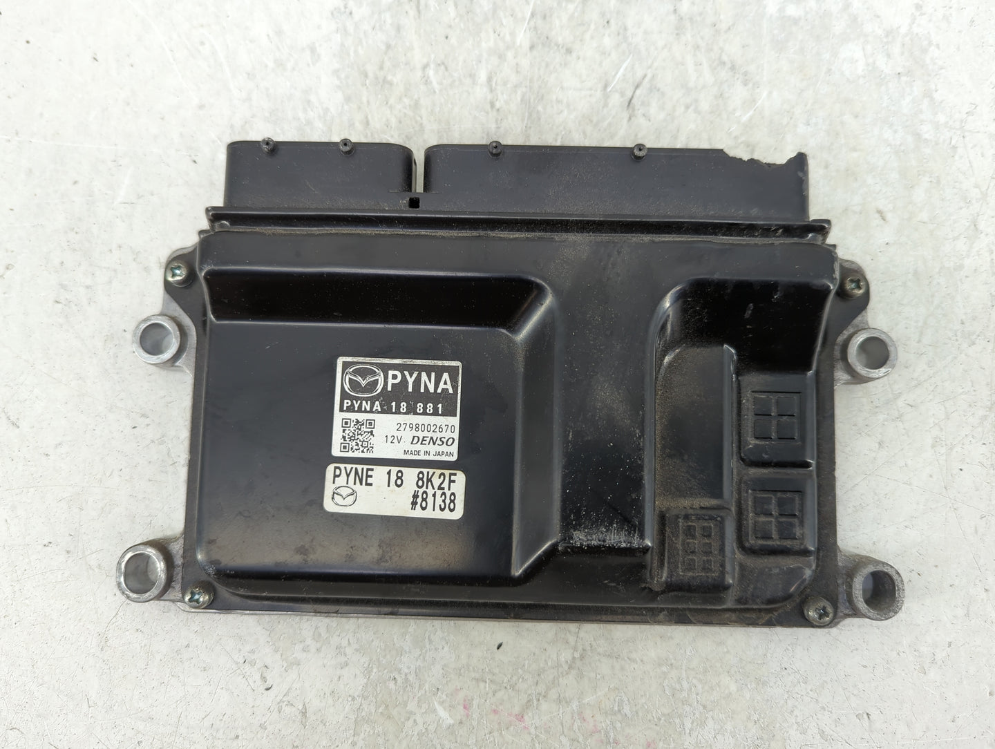 2017 Mazda Cx-5 PCM Engine Control Computer ECU ECM PCU OEM P/N:2798002670 PYNA 18 881 Fits OEM Used Auto Parts - Oemusedaut