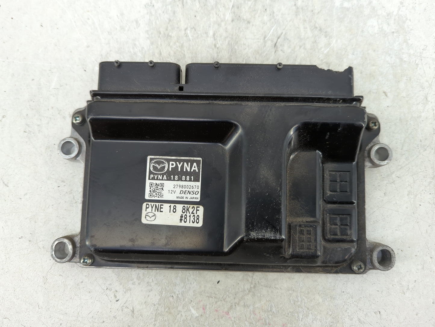 2017 Mazda Cx-5 PCM Engine Control Computer ECU ECM PCU OEM P/N:2798002670 PYNA 18 881 Fits OEM Used Auto Parts - Oemusedaut
