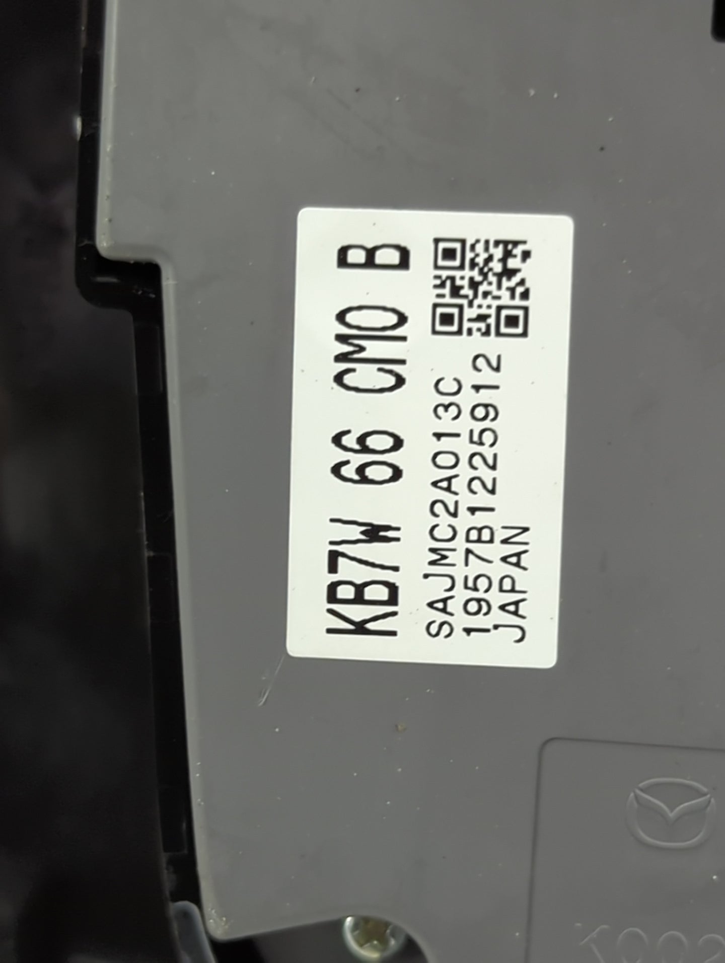 2017-2018 Mazda Cx-5 Radio Control Panel Black - Oemusedautoparts1.com