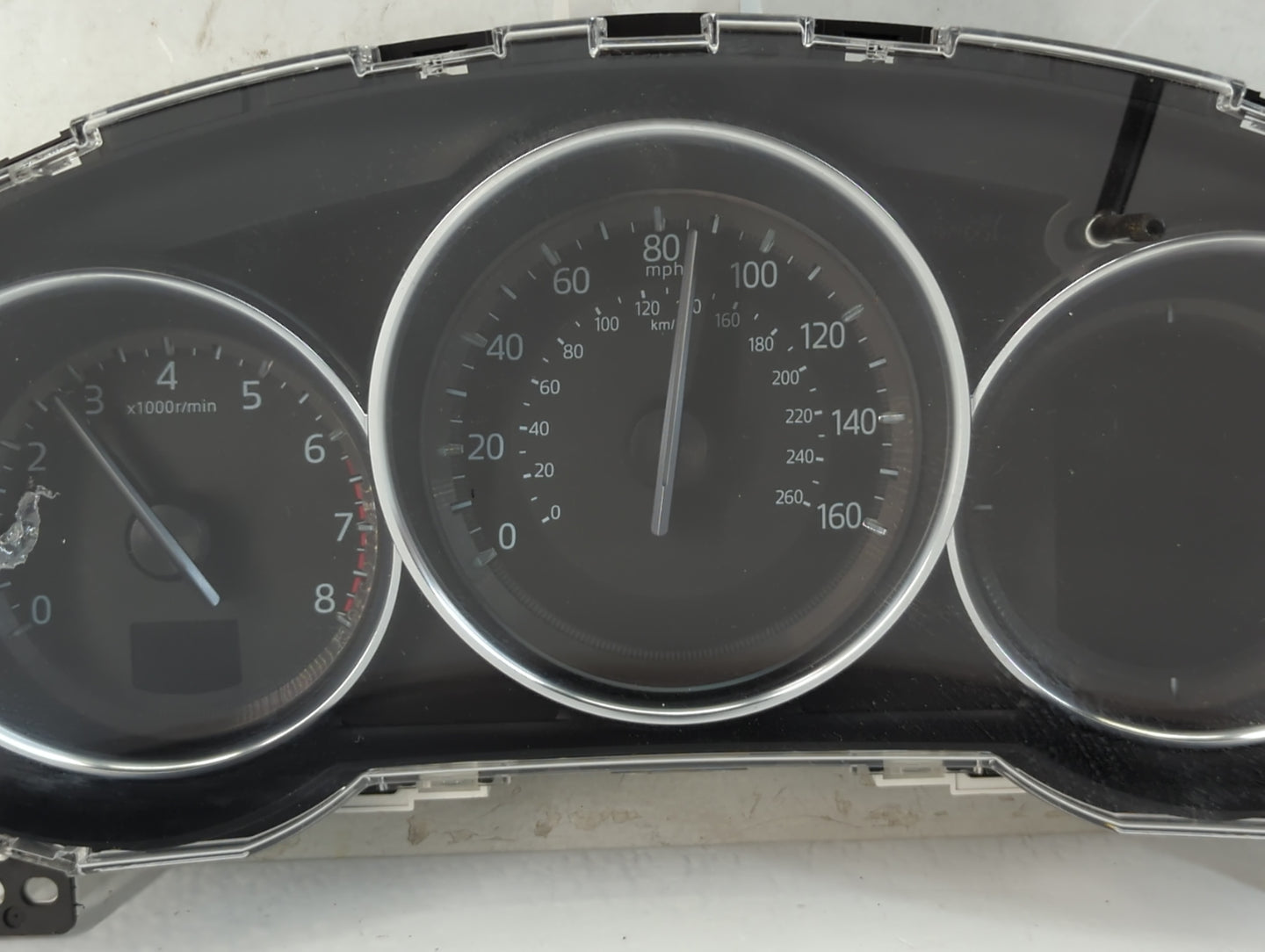 2017-2018 Mazda Cx-5 Instrument Cluster Speedometer Gauges P/N:0724077 Fits Fits 2017 2018 OEM Used Auto Parts - Oemusedauto