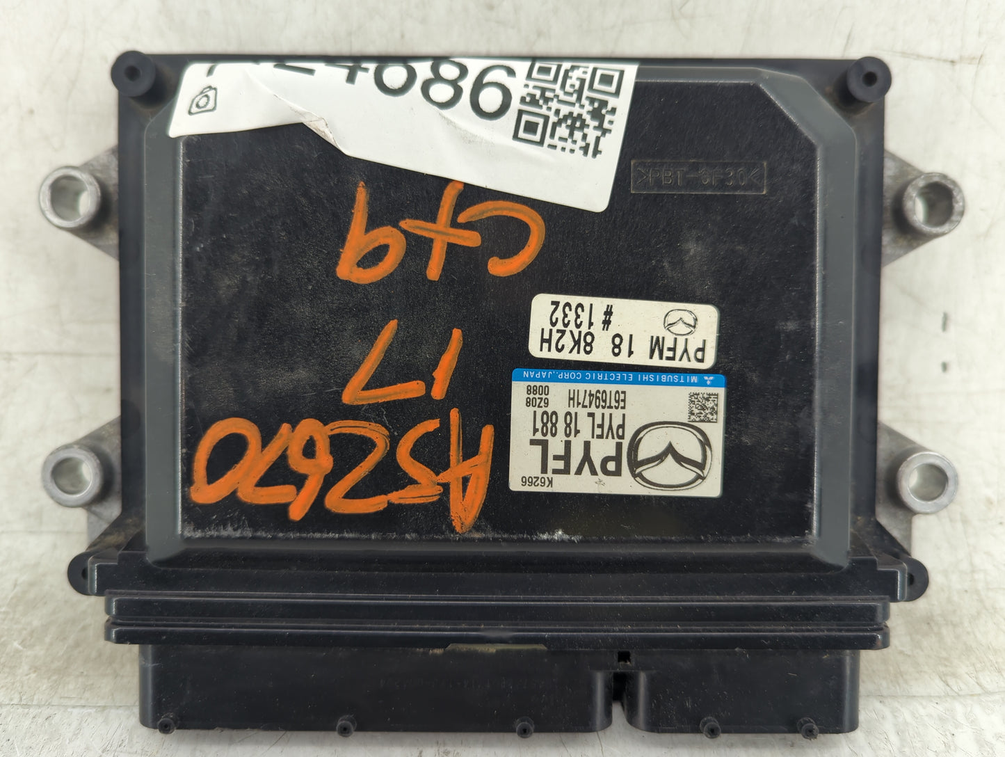 2017 Mazda Cx9 PCM Engine Control Computer ECU ECM PCU OEM P/N:PYFL 18 881 PYFM 18 8K2H Fits Fits 2016 2018 2019 2020 2021 2