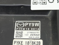 2017 Mazda Mazda3 PCM Engine Control Computer ECU ECM PCU OEM P/N:PY9W18881A 2798002791, PYKE188K2B Fits OEM Used Auto Parts