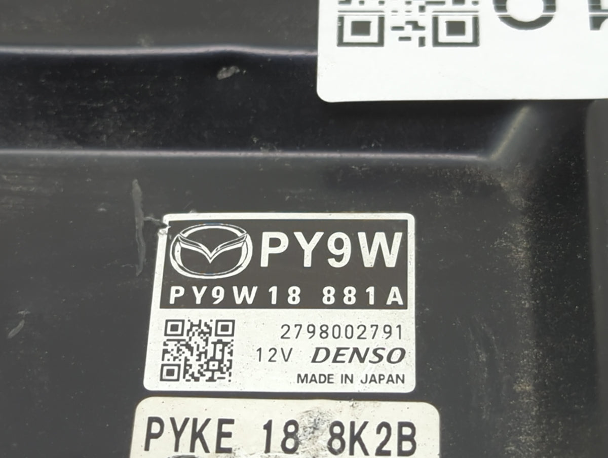 2017 Mazda Mazda3 PCM Engine Control Computer ECU ECM PCU OEM P/N:PY9W18881A 2798002791, PYKE188K2B OEM Used Auto Parts - Oe