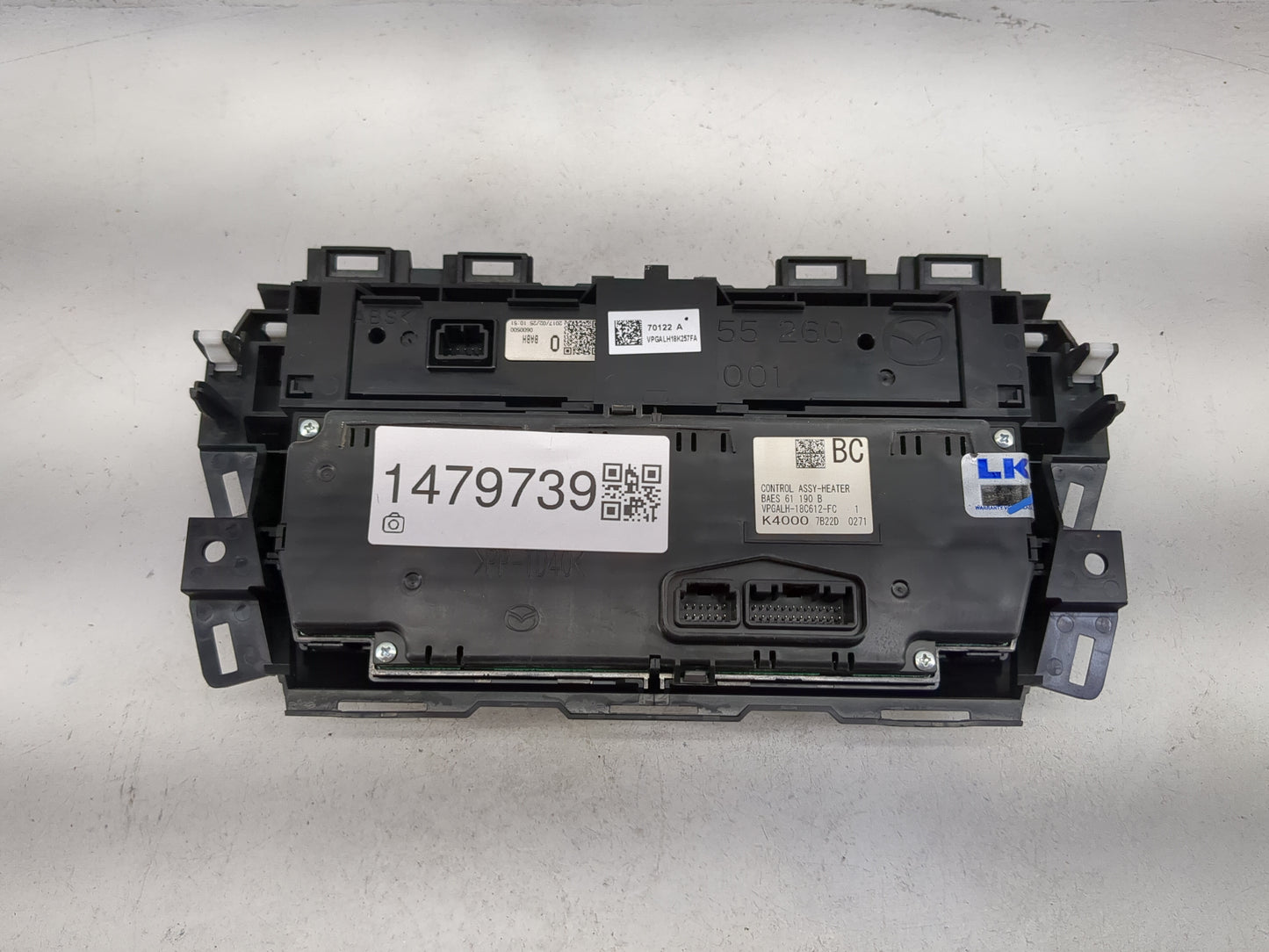 2017 Mazda Mazda3 Climate Control Module Temperature AC/Heater Replacement P/N:BAES 61 190 B VPGALH-18C612-FC Fits Fits 2018