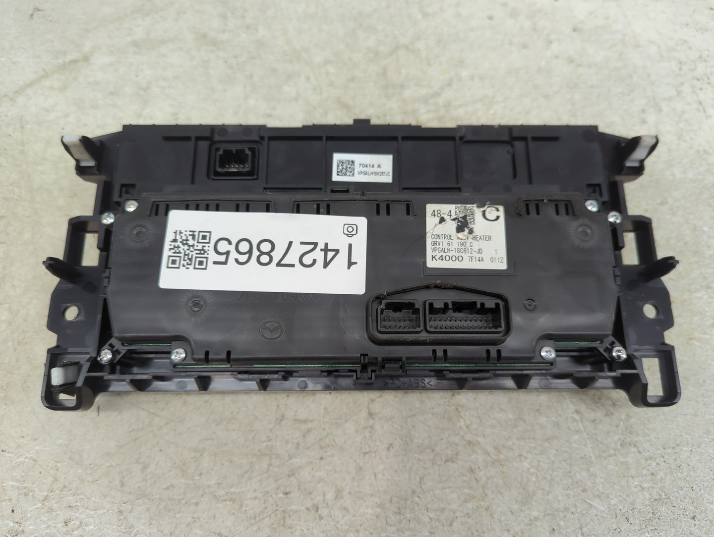 2017 Mazda Mazda6 Climate Control Module Temperature AC/Heater Replacement P/N:GRV161190C VPGALH-18C612-JD, VPGALH18K257JC F