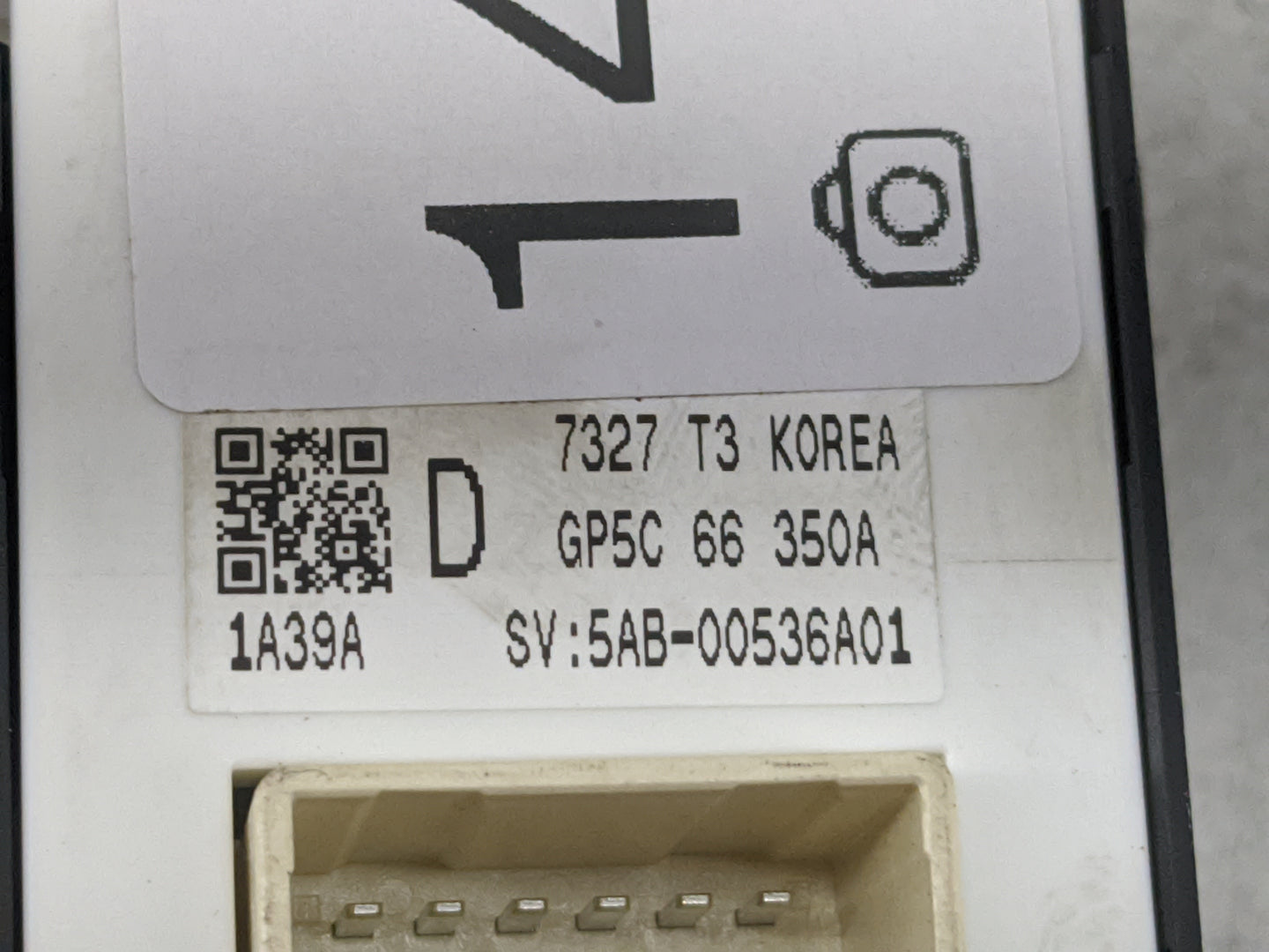 2017 Mazda Mazda6 Master Power Window Switch Replacement Driver Side Left P/N:GP5C 66 350A GP5C66350A Fits OEM Used Auto Par