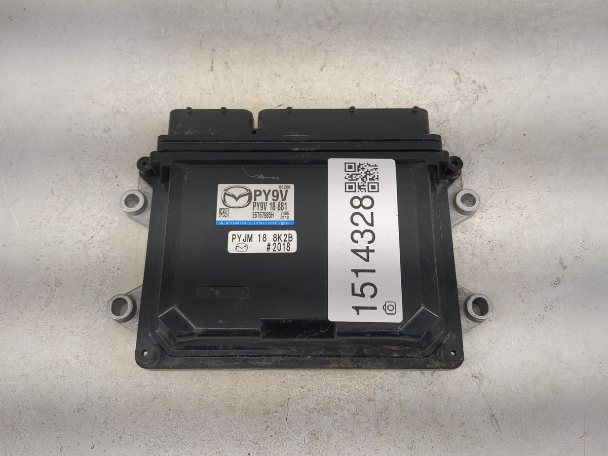 2017 Mazda Mazda6 PCM Engine Control Computer ECU ECM PCU OEM P/N:PY9V PY9V 18 881, E6T67985H, PYJM 18 8K2B Fits Fits 2016 2