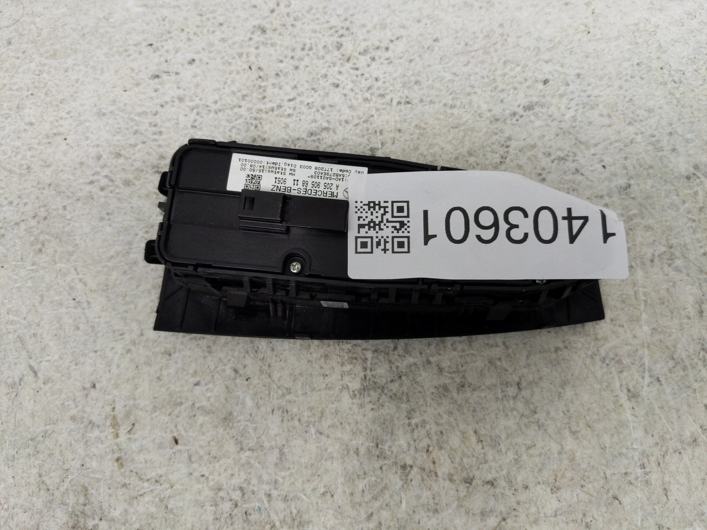 2016 Mercedes-Benz C250 Master Power Window Switch Replacement Driver Side Left P/N:A2059056811 Fits Fits 2015 2017 OEM Used