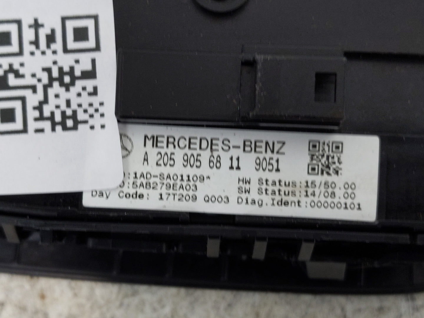 2016 Mercedes-Benz C250 Master Power Window Switch Replacement Driver Side Left P/N:A2059056811 Fits Fits 2015 2017 OEM Used