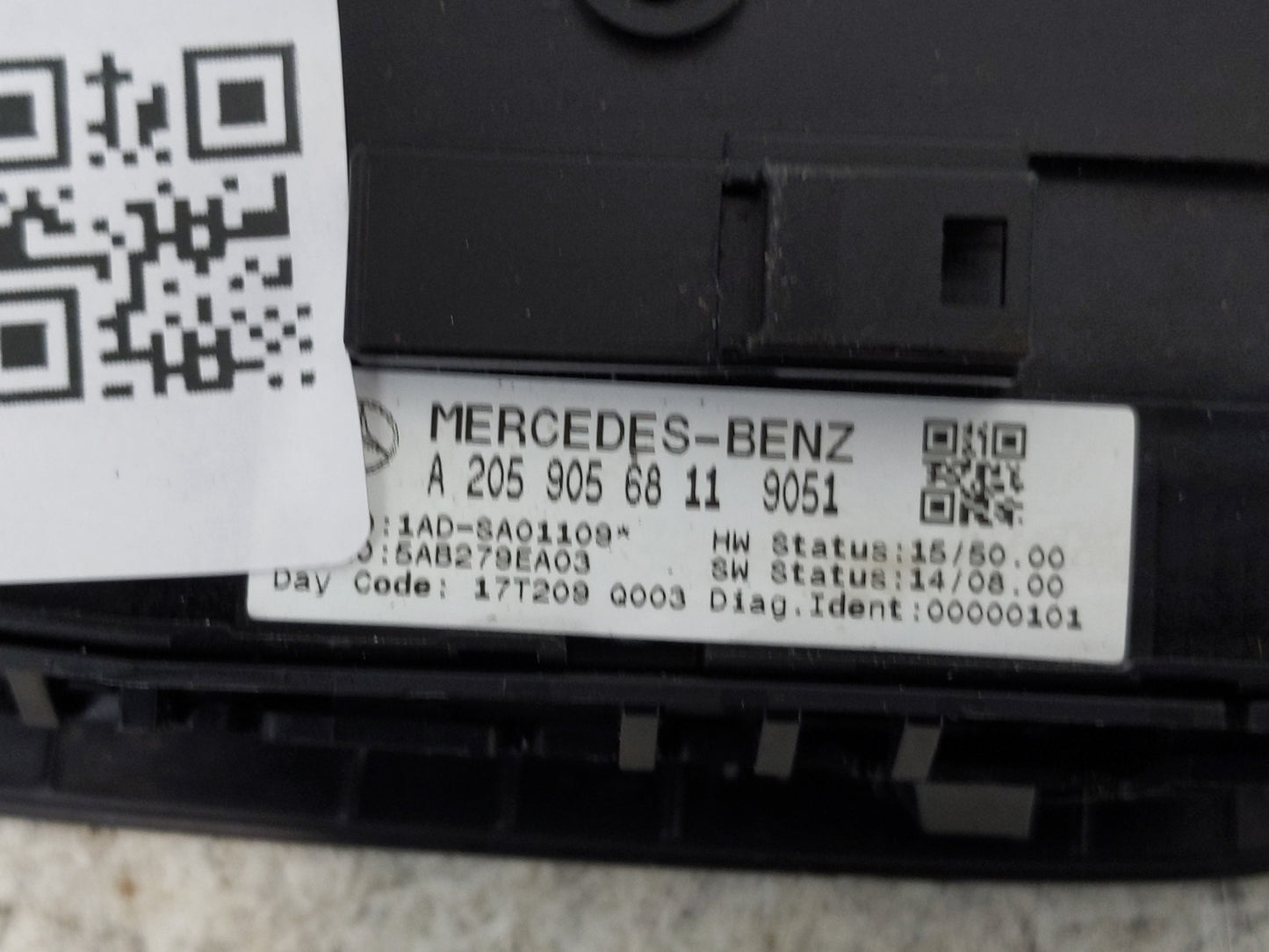 2016 Mercedes-Benz C250 Master Power Window Switch Replacement Driver Side Left P/N:A2059056811 Fits Fits 2015 2017 OEM Used