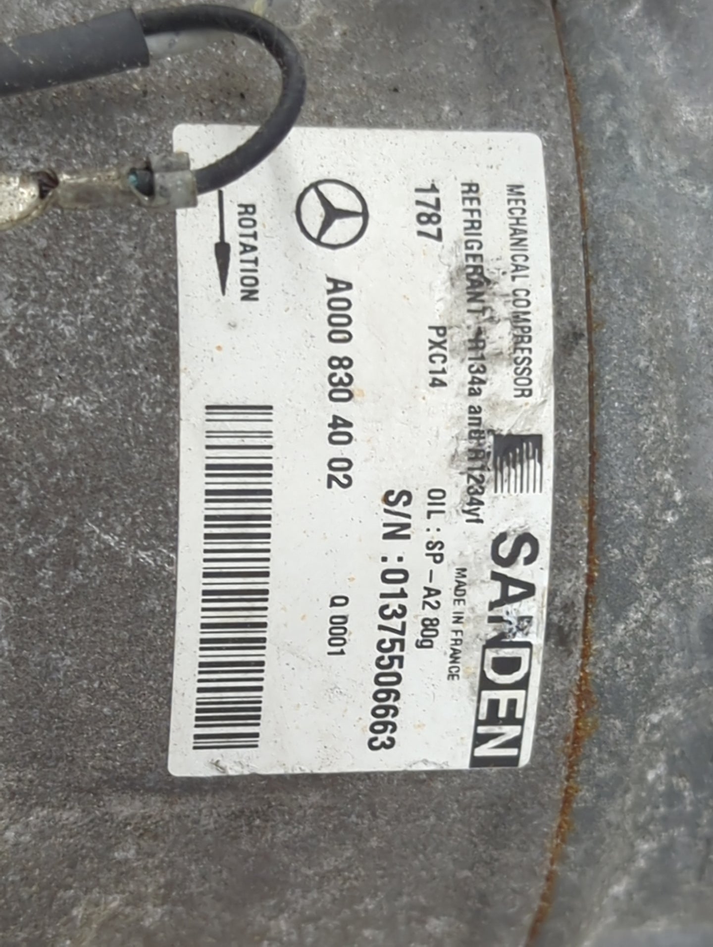 2015-2017 Mercedes-benz C300 Air Conditioning A/c Ac Compressor Oem - Oemusedautoparts1.com