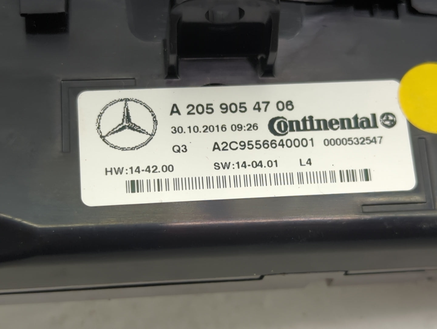2015-2019 Mercedes-Benz C300 Climate Control Module Temperature AC/Heater Replacement P/N:A2059054706 A2C9556640001 Fits OEM