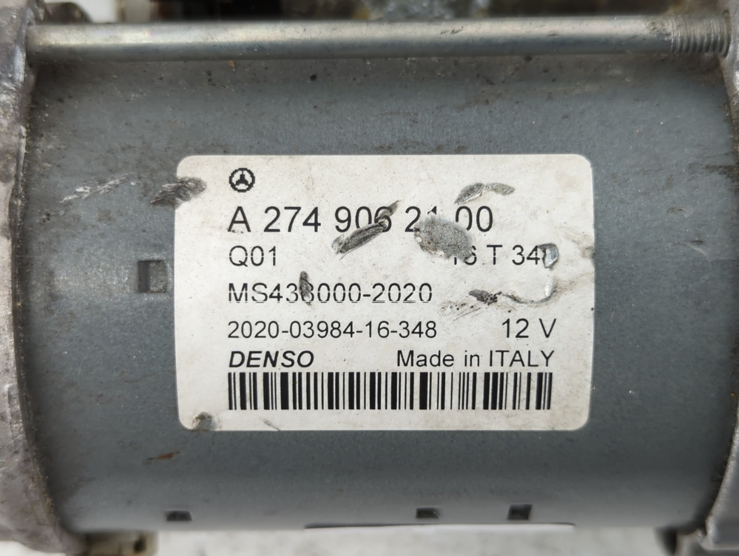 2015-2018 Mercedes-Benz C300 Car Starter Motor Solenoid OEM P/N:A 274 906 21 00 Fits Fits 2015 2016 2017 2018 2019 2020 2021
