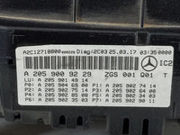 2017 Mercedes-Benz C350e Instrument Cluster Speedometer Gauges P/N:A 205 900 92 29 Fits OEM Used Auto Parts - Oemusedautopar