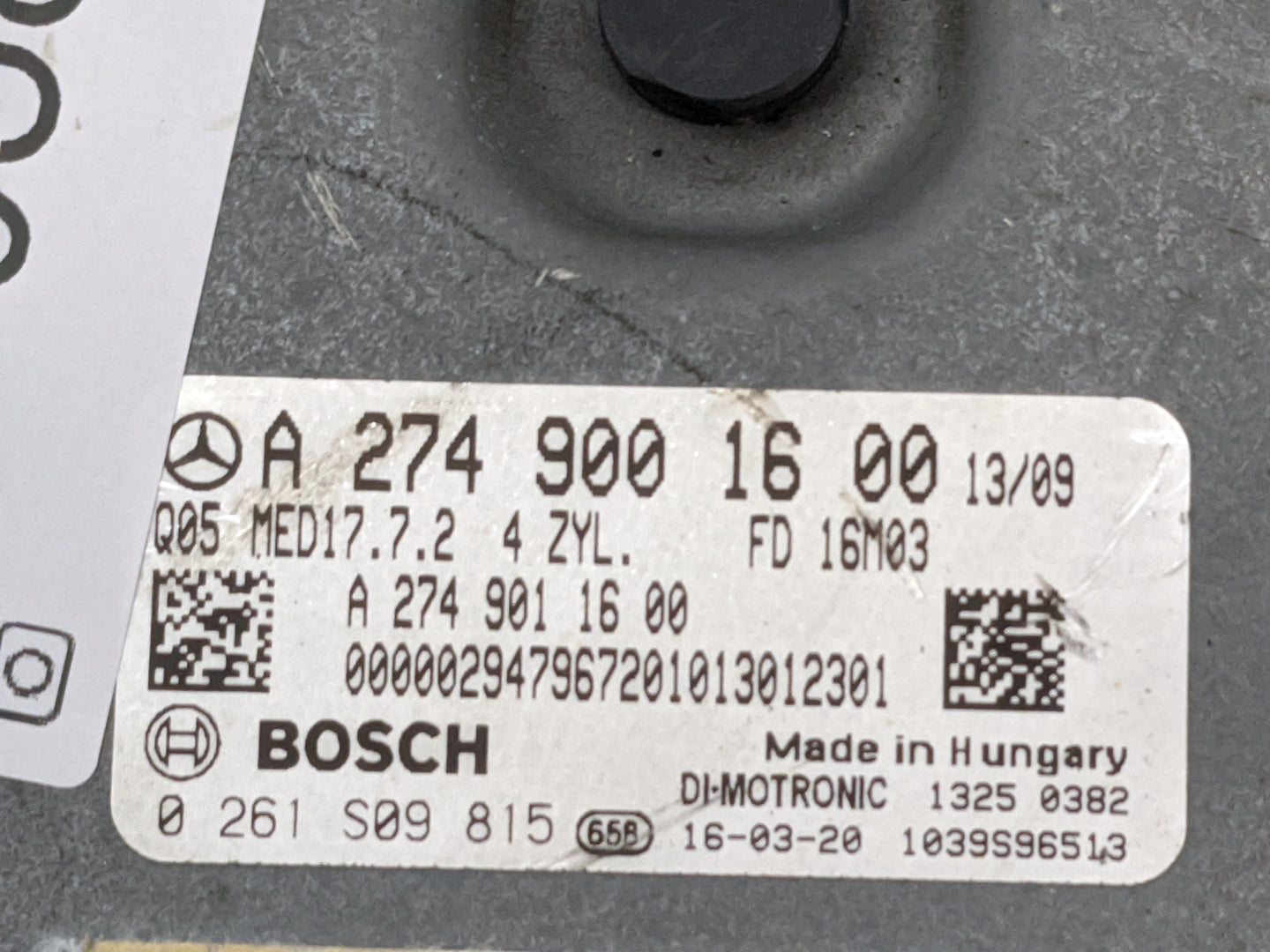 2017 Mercedes-Benz E-Class PCM Engine Control Computer ECU ECM PCU OEM P/N:A2749001600 A2749011600 Fits Fits 2016 2018 2019 