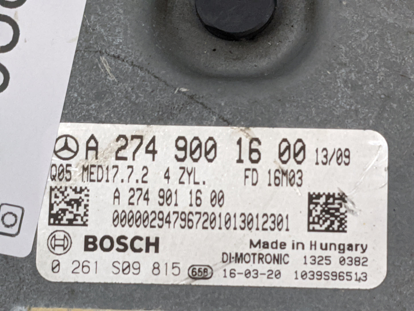 2017 Mercedes-Benz E-Class PCM Engine Control Computer ECU ECM PCU OEM P/N:A2749001600 A2749011600 Fits Fits 2016 2018 2019 