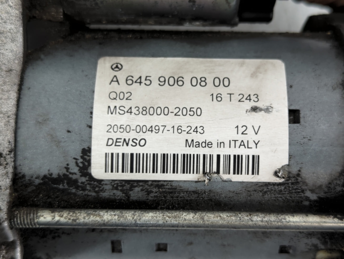 2015-2020 Mercedes-Benz Gla250 Car Starter Motor Solenoid OEM P/N:16 T 243 2050-00497 Fits OEM Used Auto Parts - Oemusedauto