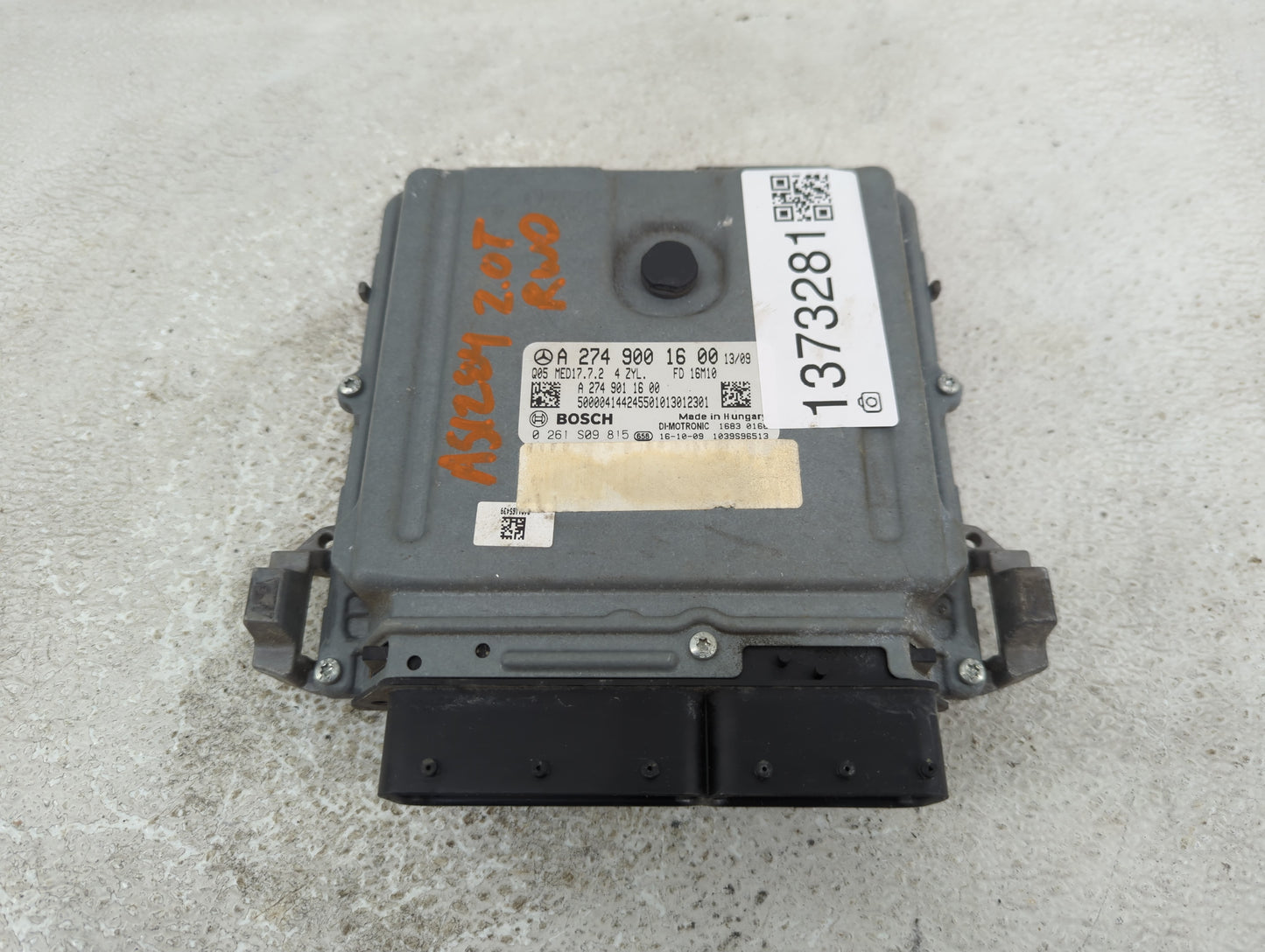 2016-2019 Mercedes-Benz Glc300 PCM Engine Control Computer ECU ECM PCU OEM P/N:A 274 900 16 00 Fits Fits 2016 2017 2018 2019