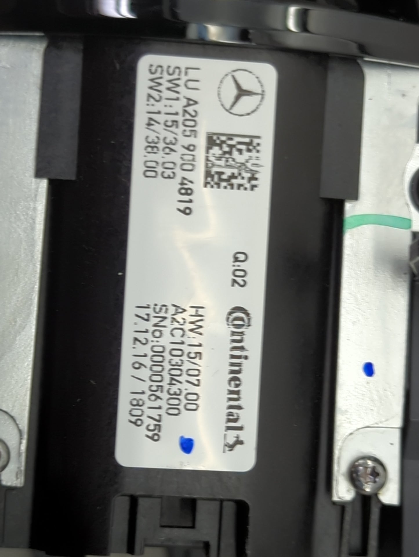 2017 Mercedes-Benz Glc300 Climate Control Module Temperature AC/Heater Replacement P/N:A2059005915 A2059004819, A2C10304300 