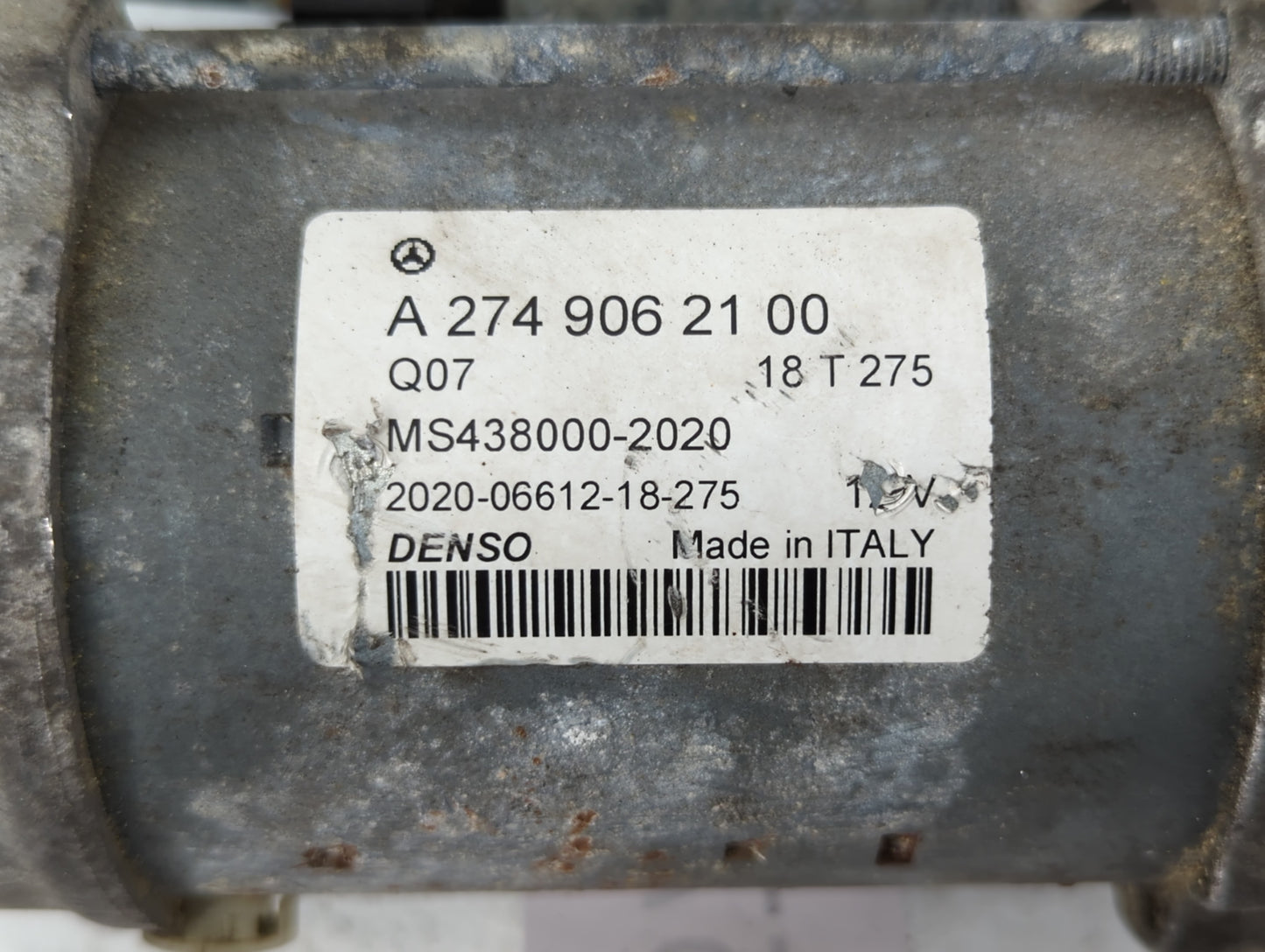 2016-2019 Mercedes-Benz Glc300 Car Starter Motor Solenoid OEM P/N:A 274 906 21 00 Fits Fits 2015 2016 2017 2018 2019 2020 20