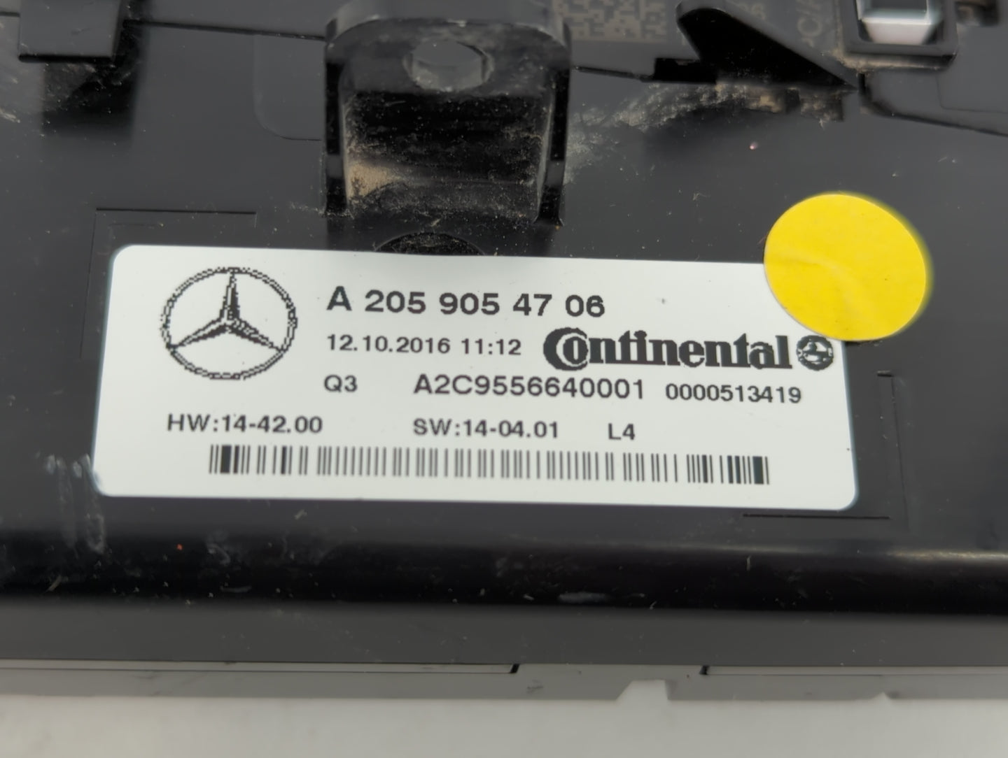 2016-2019 Mercedes-Benz Glc300 Climate Control Module Temperature AC/Heater Replacement P/N:A 205 905 47 06 Fits OEM Used Au