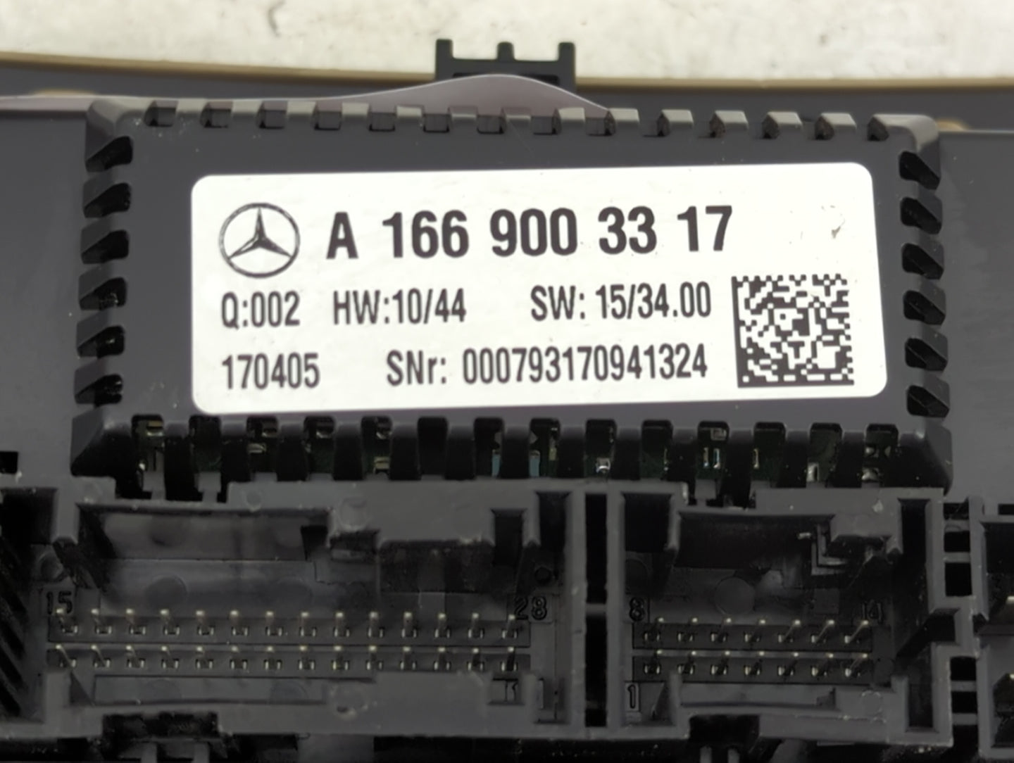 2017-2018 Mercedes-Benz Gle350 Climate Control Module Temperature AC/Heater Replacement P/N:A 166 900 33 17 Fits Fits 2017 2