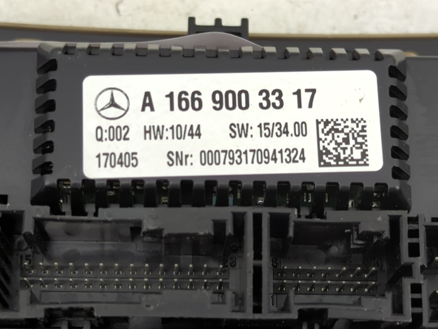 2017-2018 Mercedes-Benz Gle350 Climate Control Module Temperature AC/Heater Replacement P/N:A 166 900 33 17 Fits Fits 2017 2