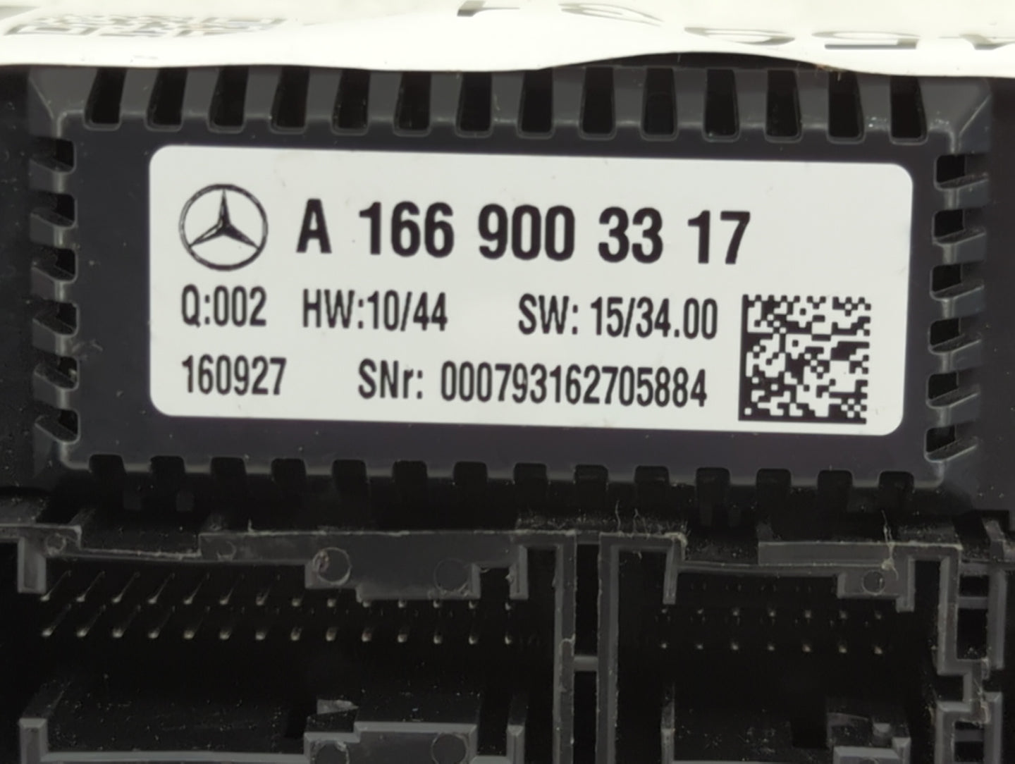 2017-2018 Mercedes-Benz Gle350 Climate Control Module Temperature AC/Heater Replacement P/N:A1669003317 Fits Fits 2017 2018 