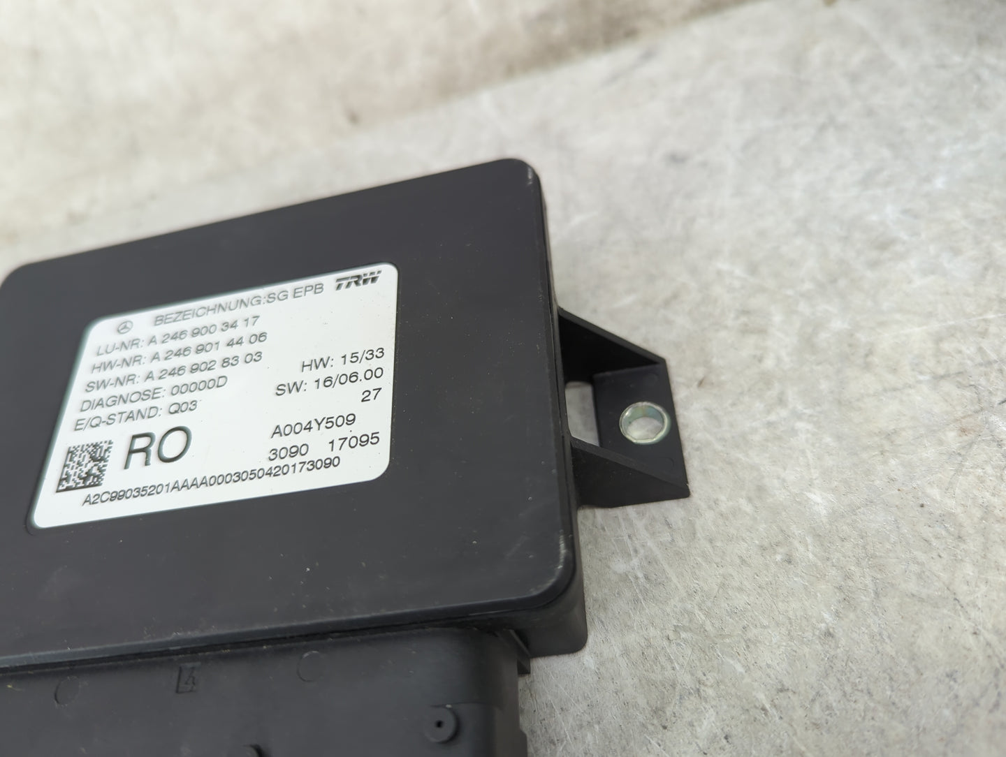 2017-2017 Mercedes-benz Gls450 Parking Brake Control Module - Oemusedautoparts1.com