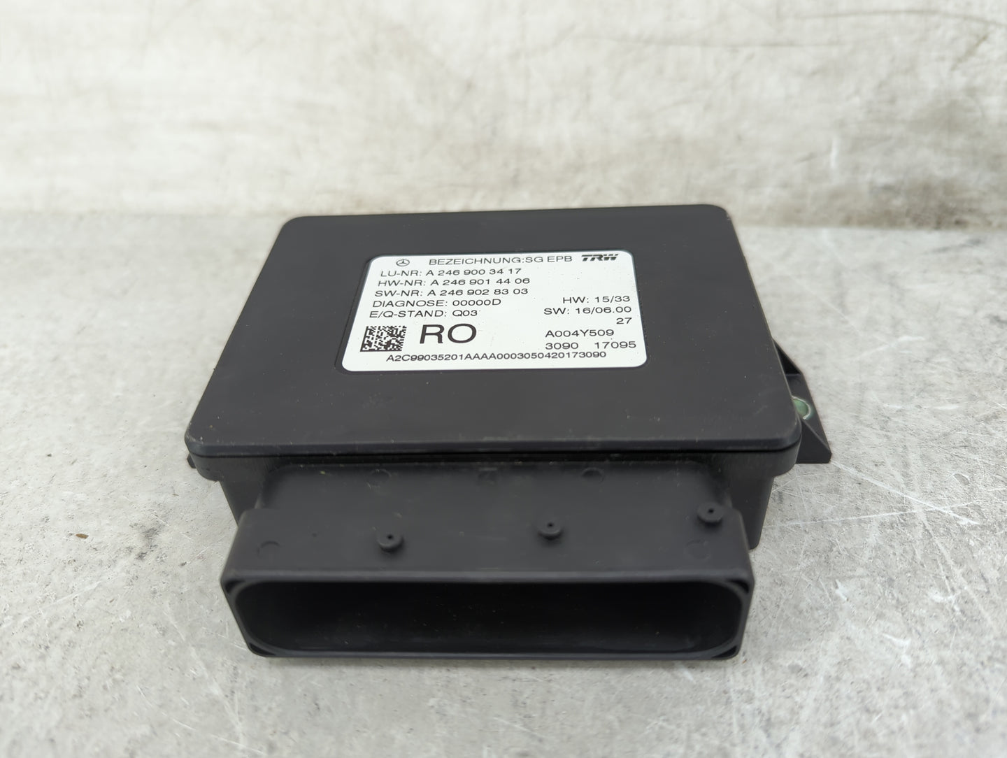 2017-2017 Mercedes-benz Gls450 Parking Brake Control Module - Oemusedautoparts1.com