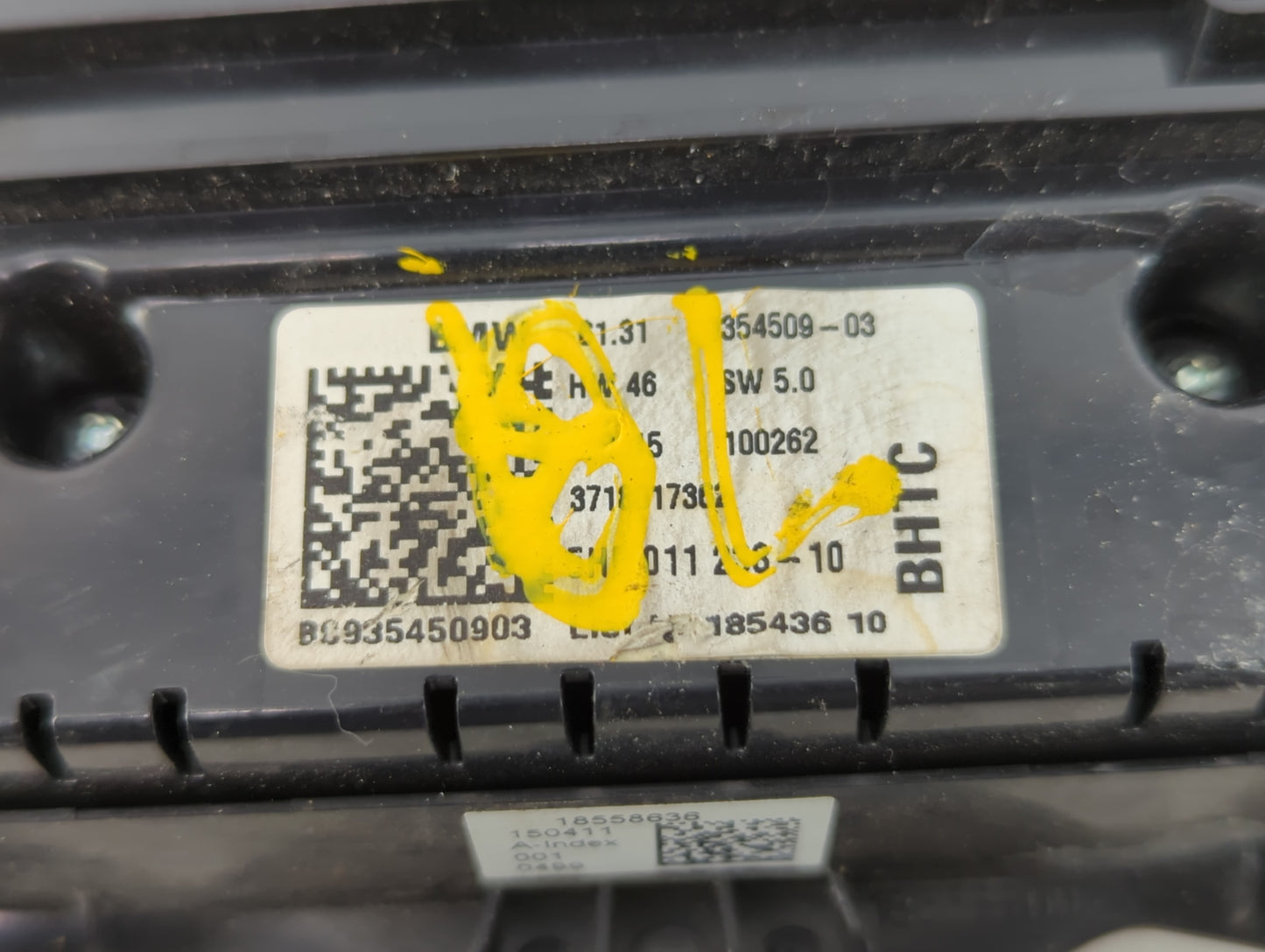 2017 Mini Cooper Climate Control Module Temperature AC/Heater Replacement P/N:185436 10 61.31 9354509-03 Fits OEM Used Auto 