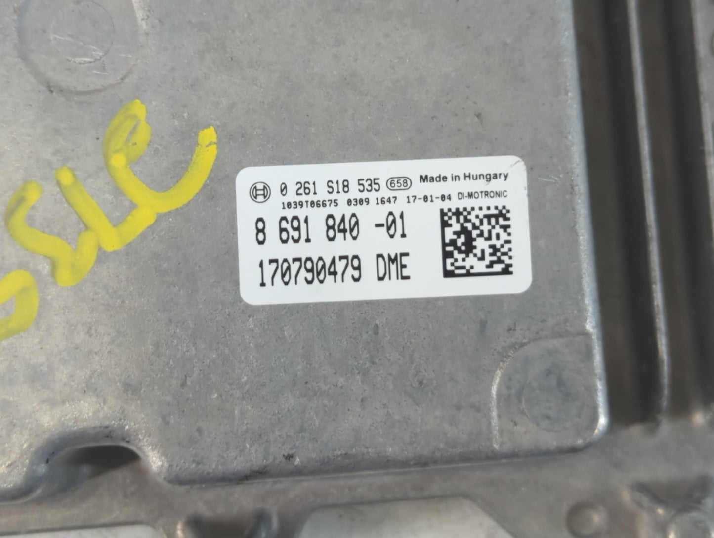 2016-2017 Mini Cooper Clubman PCM Engine Control Computer ECU ECM PCU OEM P/N:8 691 840 -01 Fits Fits 2016 2017 2018 OEM Use