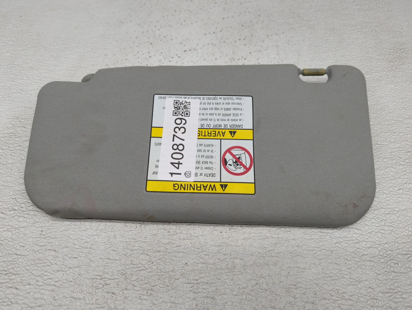 2007-2017 Mitsubishi Lancer Sun Visor Shade Replacement Passenger Right Mirror Fits OEM Used Auto Parts - Oemusedautoparts1.