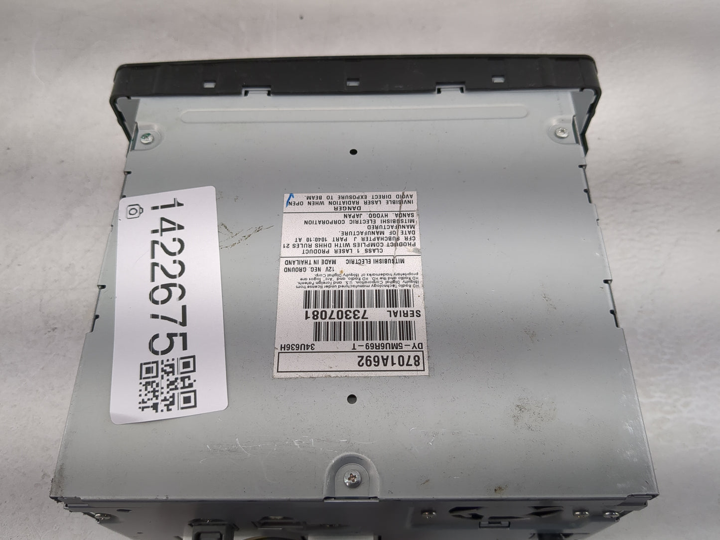 2017 Mitsubishi Lancer Radio AM FM Cd Player Receiver Replacement P/N:8701A692 Fits OEM Used Auto Parts - Oemusedautoparts1.