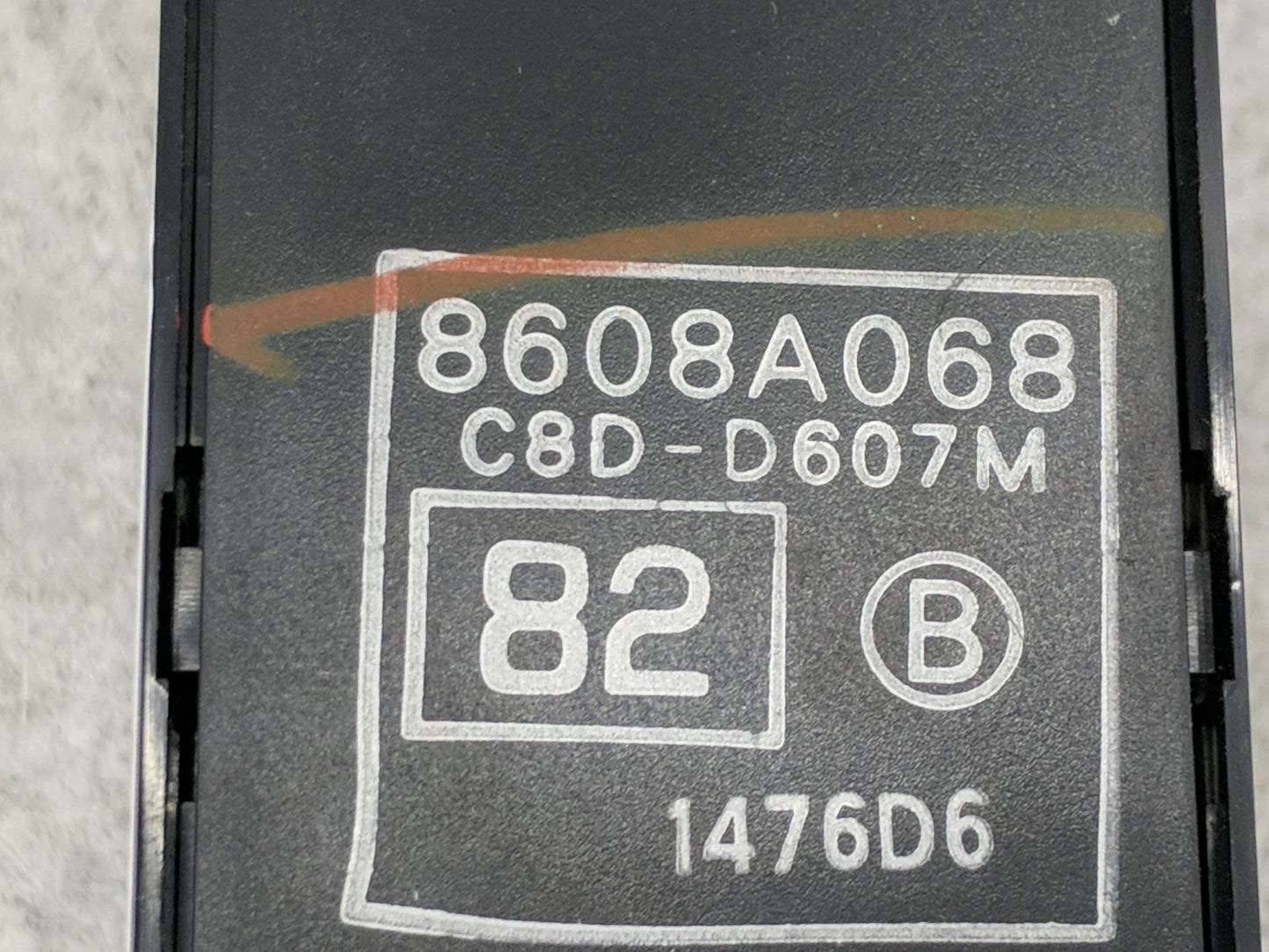 2007-2017 Mitsubishi Lancer Master Power Window Switch Replacement Driver Side Left P/N:8608A068 C8D-D607M Fits OEM Used Aut