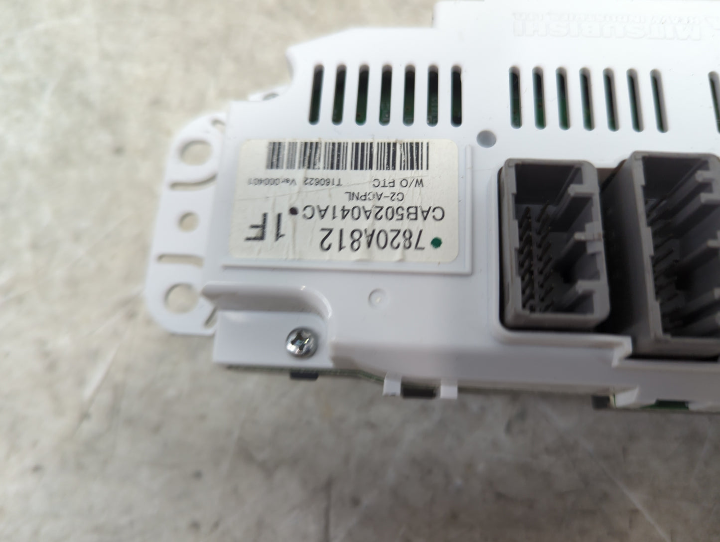 2008-2012 Mitsubishi Lancer Climate Control Module Temperature AC/Heater Replacement P/N:7820A812 CAB502A041AC Fits OEM Used