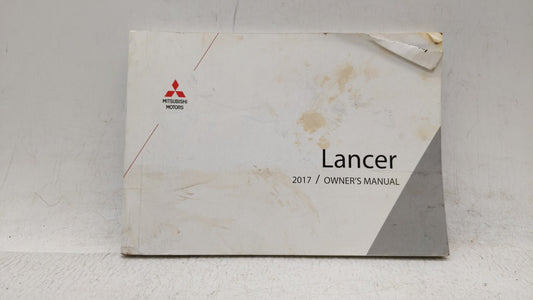 2017 Mitsubishi Lancer Owners Manual Book Guide OEM Used Auto Parts - Oemusedautoparts1.com