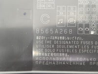 2016-2017 Mitsubishi Lancer Fusebox Fuse Box Panel Relay Module P/N:8565A268 Fits Fits 2012 2013 2014 2015 2016 2017 OEM Use