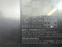 2016-2017 Mitsubishi Lancer Fusebox Fuse Box Panel Relay Module P/N:8565A268 Fits Fits 2012 2013 2014 2015 2016 2017 OEM Use
