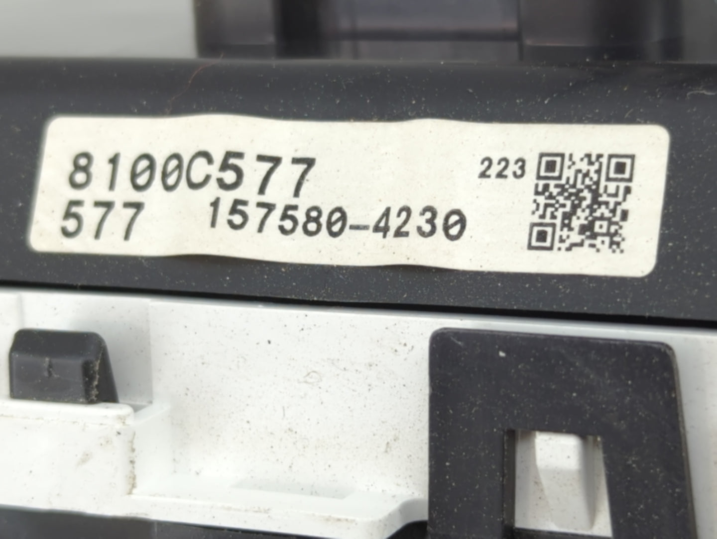 2017 Mitsubishi Mirage Instrument Cluster Speedometer Gauges P/N:8100C577 157580-4230 Miles:145K Fits OEM Used Auto Parts - 