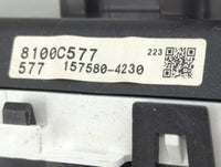 2017 Mitsubishi Mirage Instrument Cluster Speedometer Gauges P/N:8100C577 157580-4230 Miles:145K Fits OEM Used Auto Parts - 